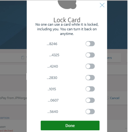 You Can Freeze Or Lock Your Account Temporarily While You Try To Find Your Lost Card