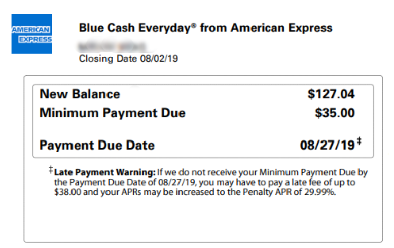 A Bill Showing Billing Cycle Closing Date And Due Date A Bill Showing Billing Cycle Closing Date And Due Date