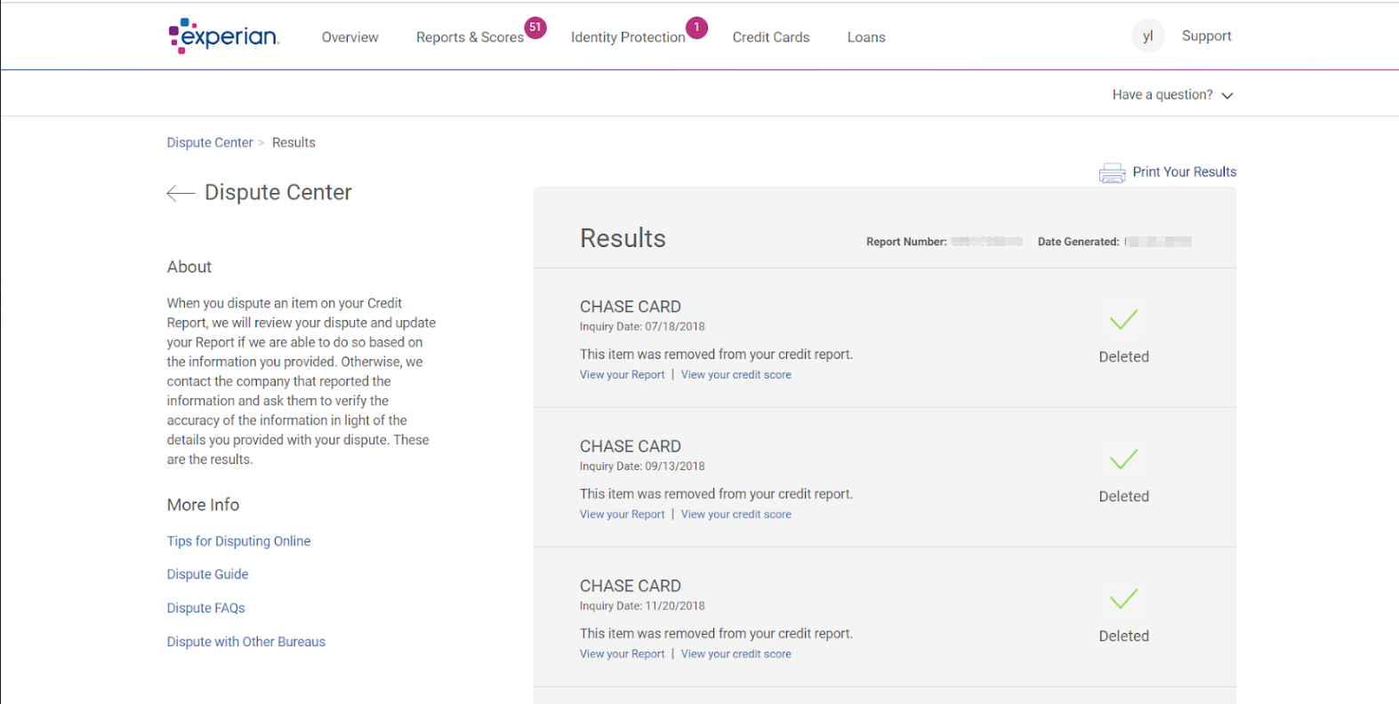 Dispute resolved with Experian Dispute resolved with Experian