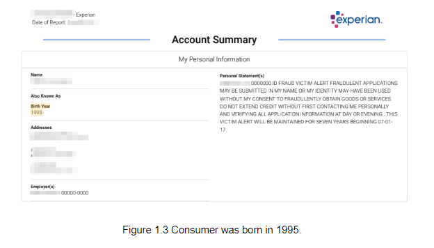 Image showing a consumer born in 1995. Image showing a consumer born in 1995.