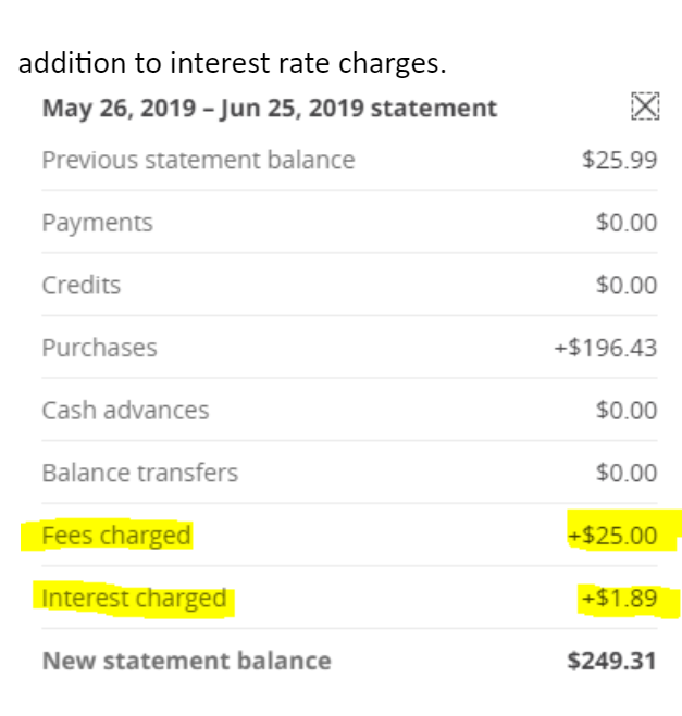 Statement Balance Sample Report